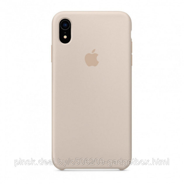 Чехол Silicone Case для Apple iPhone XR, #11 Stone (Светло-серый) - фото 1 - id-p146124400