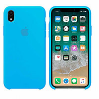 Чехол Silicone Case для Apple iPhone XR, #16 Blue (Голубой)