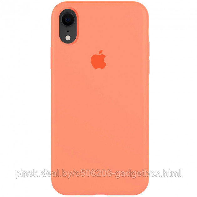 Чехол Silicone Case для Apple iPhone XR, #27 Peach (Персиковый) - фото 1 - id-p146124416