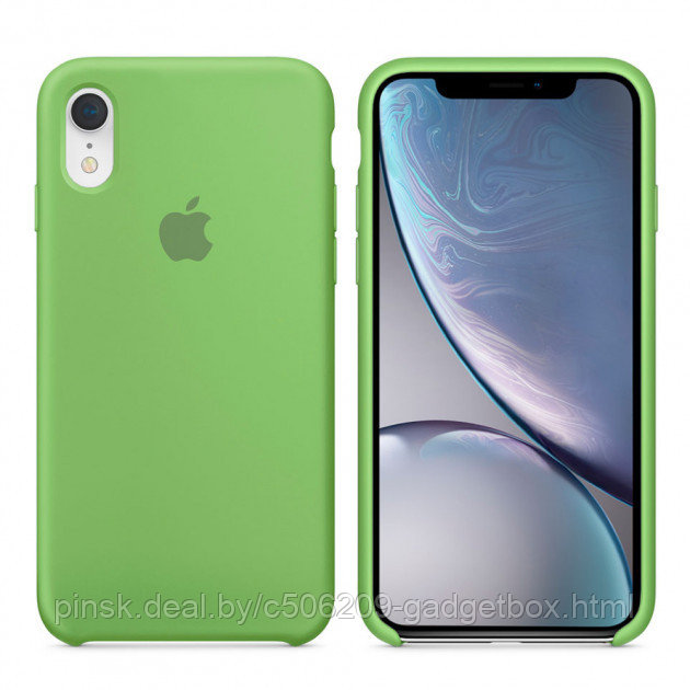 Чехол Silicone Case для Apple iPhone XR, #31 Grass Green (Зеленый) - фото 1 - id-p146124420