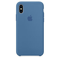 Чехол Silicone Case для Apple iPhone XR, #38 Denim blue (Стальной синий)