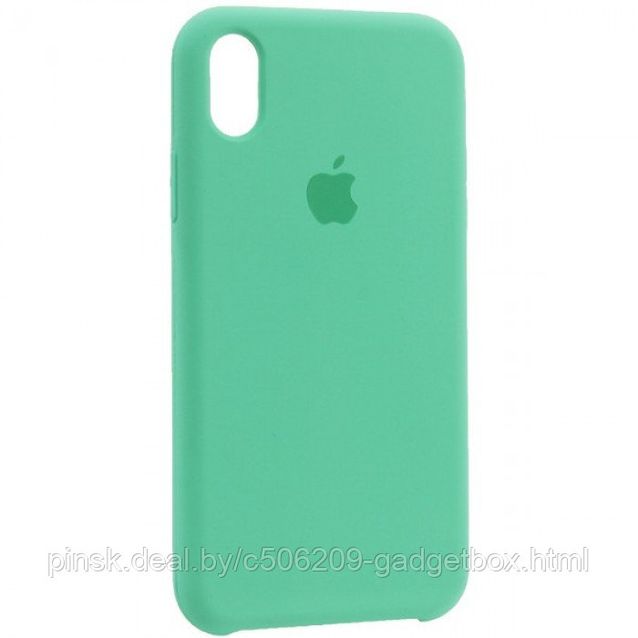 Чехол Silicone Case для Apple iPhone XR, #43 Aquamarine (Аквамарин) - фото 1 - id-p146124432