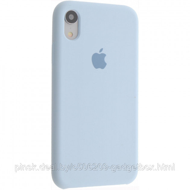 Чехол Silicone Case для Apple iPhone XR, #44 Sky blue (Небесно-голубой) - фото 1 - id-p146124433