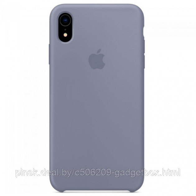 Чехол Silicone Case для Apple iPhone XR, #46 Lavander gray (Тёмная лаванда) - фото 1 - id-p146124435