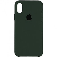 Чехол Silicone Case для Apple iPhone XR, #48 Dark Green (Темно-зеленый)