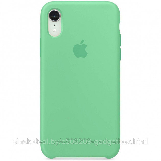 Чехол Silicone Case для Apple iPhone XR, #50 Spearmint (Мятный) - фото 1 - id-p146124439