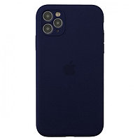 Чехол Silicone Case для Apple iPhone 11, #8 Dark blue (Темно-синий)