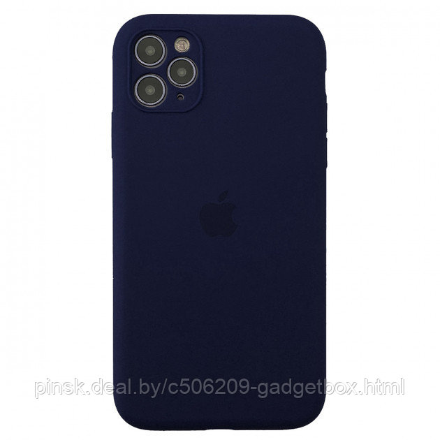 Чехол Silicone Case для Apple iPhone 11, #8 Dark blue (Темно-синий) - фото 1 - id-p146124467