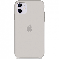 Чехол Silicone Case для Apple iPhone 11, #11 Stone (Светло-серый)