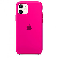 Чехол Silicone Case для Apple iPhone 11, #47 Barbie pink (Розовый неон)