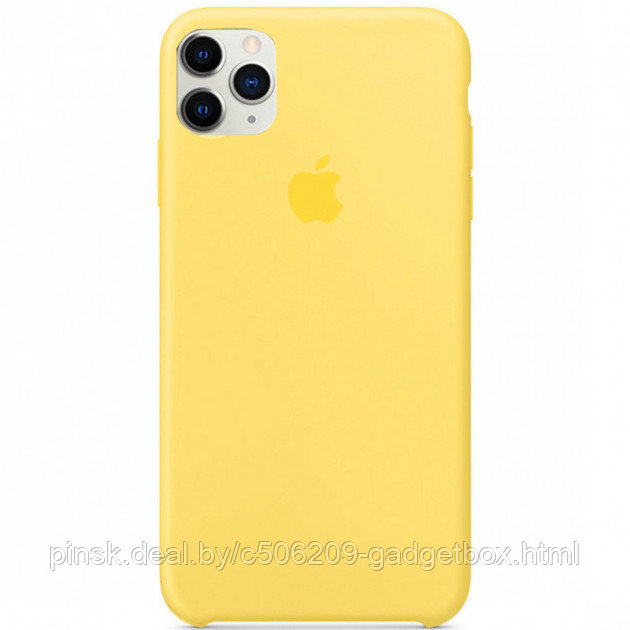 Чехол Silicone Case для Apple iPhone 11, #51 Canary yellow (Канареечный) - фото 1 - id-p146124510