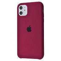 Чехол Silicone Case для Apple iPhone 11, #52 Grape purple (Марсала)