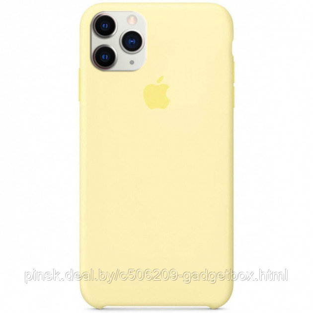 Чехол Silicone Case для Apple iPhone 11, #55 Mellow yellow (Лимоный) - фото 1 - id-p146124514