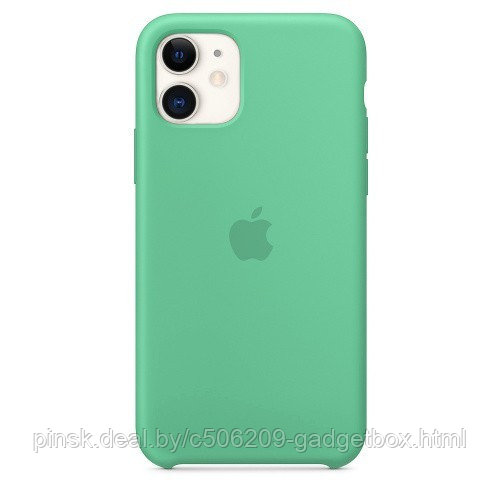 Чехол Silicone Case для Apple iPhone 11 Pro, #50 Spearmint (Мятный) - фото 1 - id-p146124579