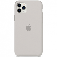 Чехол Silicone Case для Apple iPhone 11 Pro Max, #11 Stone (Светло-серый)