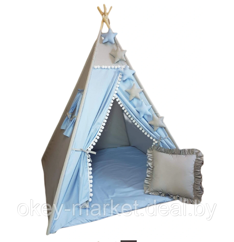 Детский вигвам Tipi House палатка WIGWAM 120x120 - фото 1 - id-p146128657