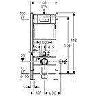 ИНСТАЛЛЯЦИЯ ДЛЯ УНИТАЗА GEBERIT DUOFIX PLATTENBAU 458.125.21.1 С КНОПКОЙ, фото 4