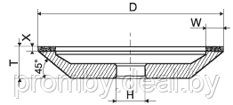 Чашка алмазная 12А2-45 125 5 3 40 32 АС4 125/100 100% В2-01 - фото 6 - id-p1839363