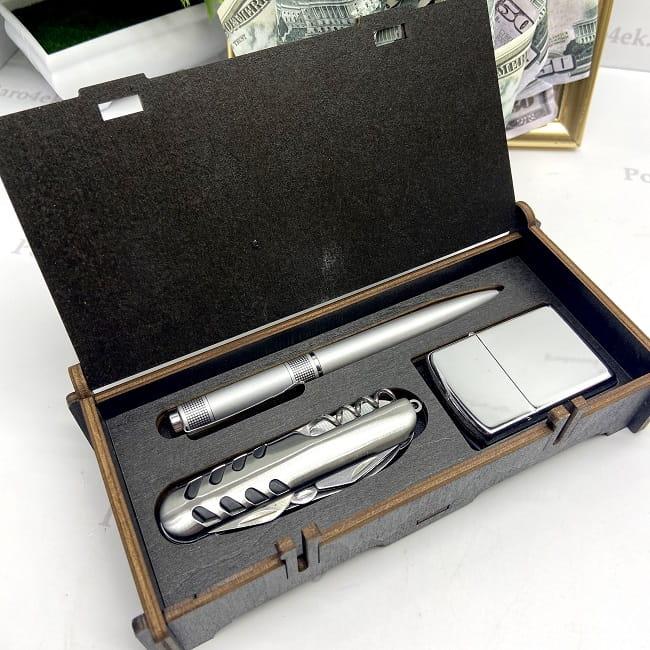 Подарочный набор «BOSS» зажигалка, ручка, мультитул - фото 2 - id-p146162240