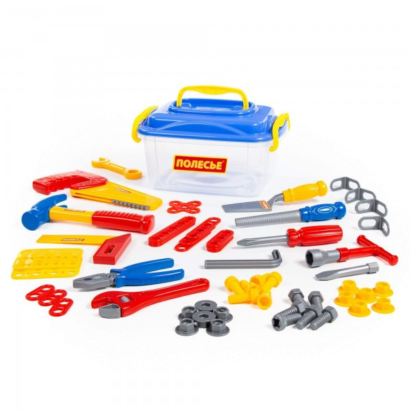 Детский набор инструментов для мальчиков №15 (57 элементов) (в контейнере) арт. 59307. Полесье. - фото 4 - id-p146166436