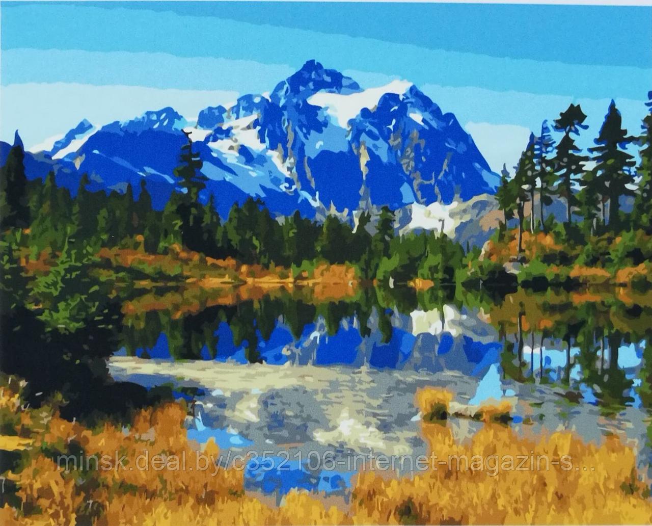Рисование по номерам "Осень у горного озера" картина