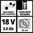 Газонокосилка аккумуляторная Einhell GE-CM 18/30 Li, фото 4