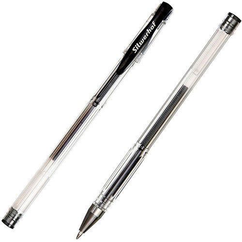 Ручка гелевая Silwerhof, 0,7мм, черная - фото 1 - id-p146185549