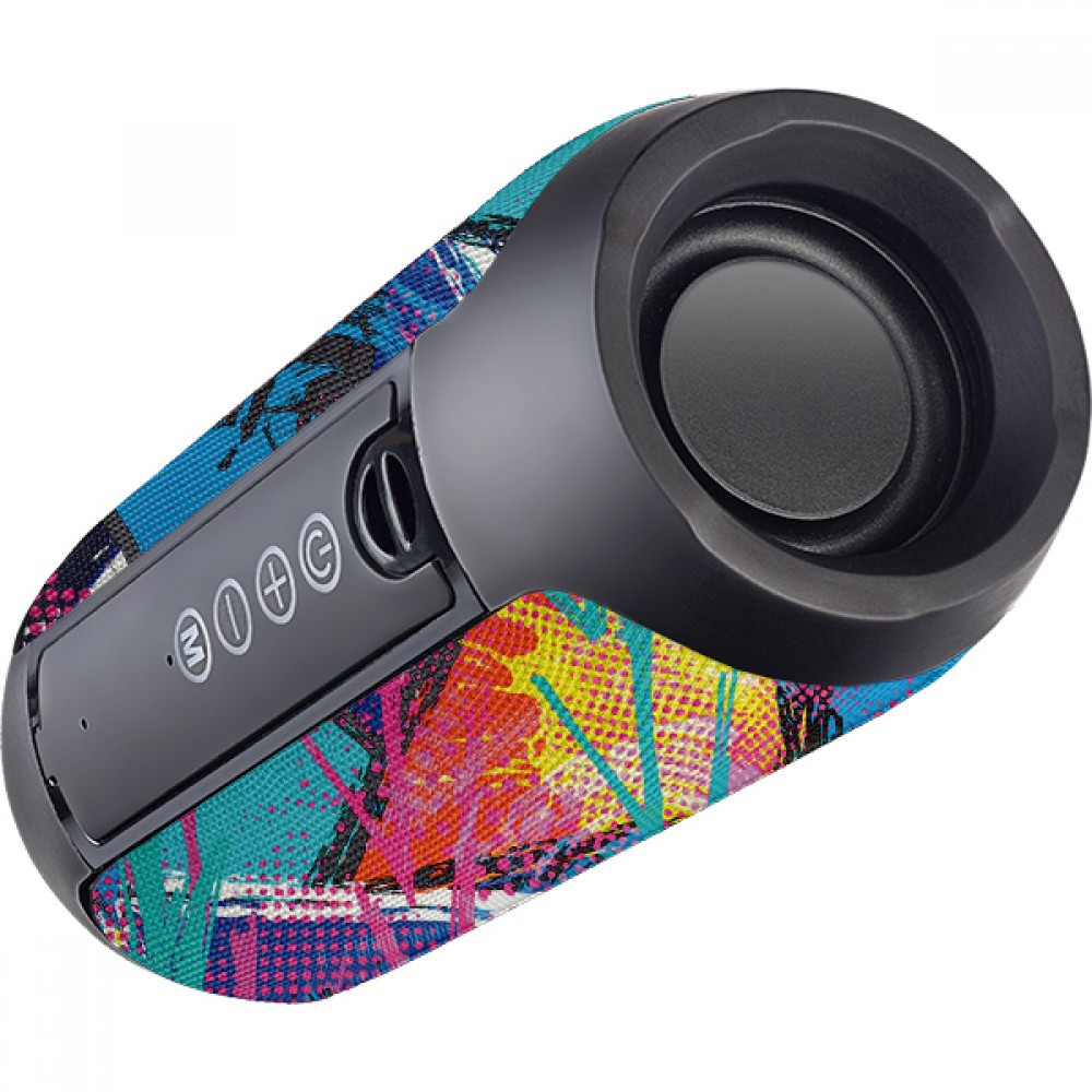 Портативная колонка Perfeo STREET ART 10W, Bluetooth, FM, microSD, USB, AUX, TWS, 1200mAh, чёрная с рисунком - фото 2 - id-p146187250