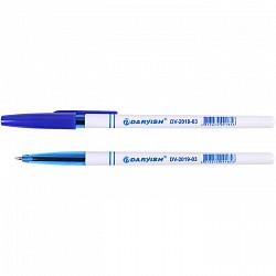 Ручка шариковая синяя "Darvish" DV-019-03 корпус белый - фото 1 - id-p146195685