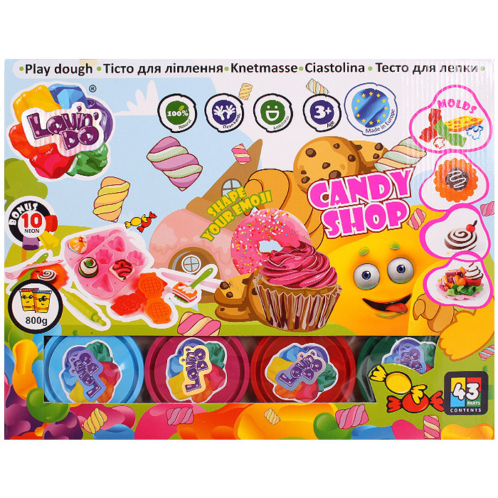 Тесто для лепки в наборе ТМ Lovin'Do Happy birthday Candy shop - фото 1 - id-p146202291