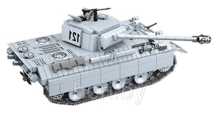100064 Конструктор Quanguan Танк "Пантера" «Panther», 990 деталей, аналог LEGO (Лего) - фото 2 - id-p146204205