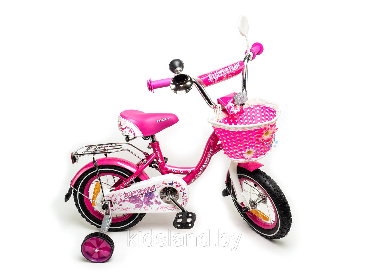 Детский велосипед Favorit Butterfly 12" розовый