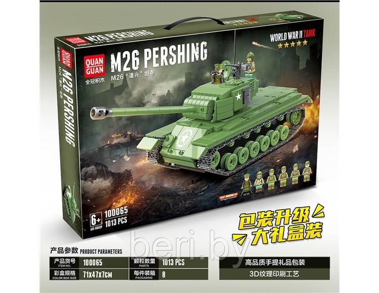 100065 Конструктор Quanguan "Американский танк M26 Pershing ", 1013 деталей, аналог LEGO (Лего) - фото 8 - id-p146204712