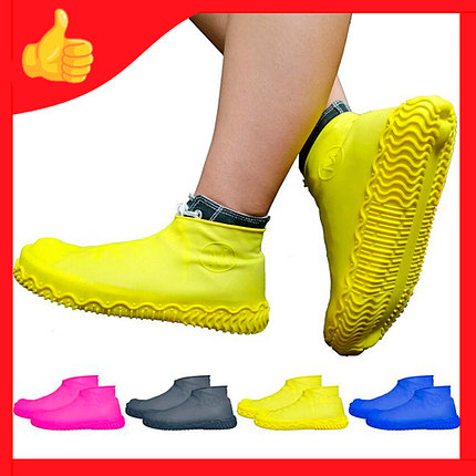 Водонепроницаемые бахилы от дождя Waterproof Silicone Shoe Cover, фото 2