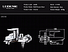 Смеситель с коротким литым изливом для ванной, хром, латунный LEDEME L3234, фото 5