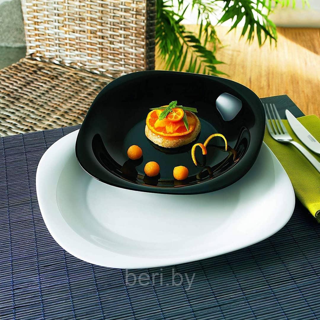 P8043 Набор тарелок, набор посуды Luminarc Carine Black&White, 38 предметов, 6 персон - фото 3 - id-p146240664