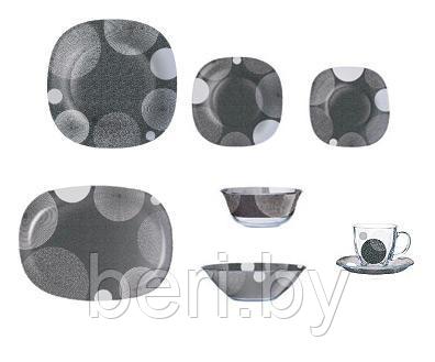 N5274 Столовый сервиз Luminarc Carine Const Black Neo, 46 предметов, 6 персон, набор тарелок - фото 2 - id-p146240988