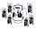 N5274 Столовый сервиз Luminarc Carine Const Black Neo, 46 предметов, 6 персон, набор тарелок, фото 3