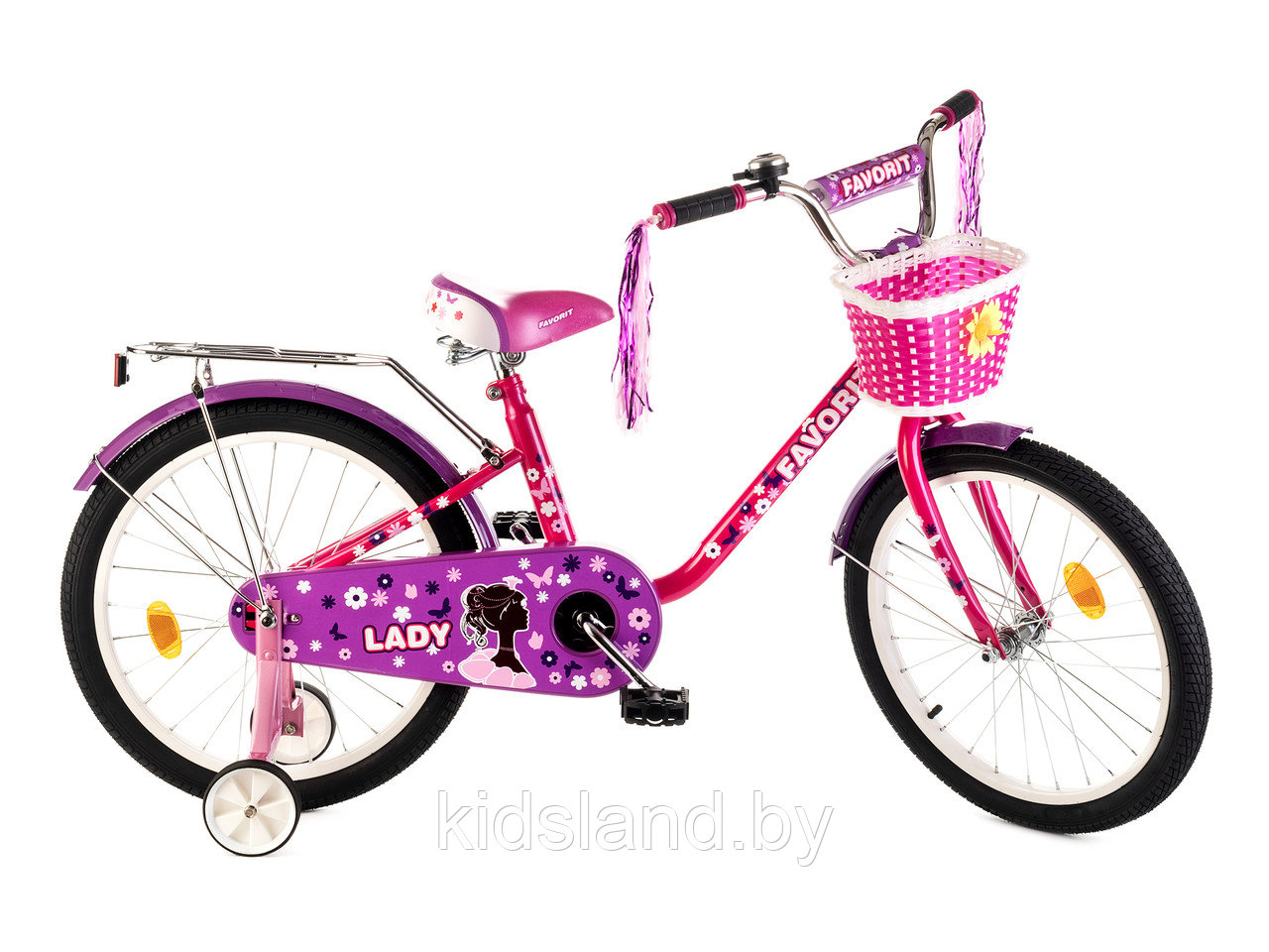 Детский велосипед Favorit Lady Joy 16" фиолетовый