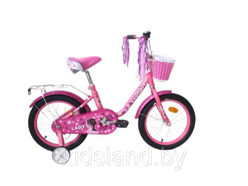 Детский велосипед Favorit Lady 16" светло-розовый