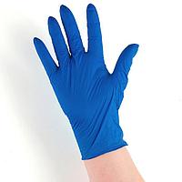 Перчатки хозяйственные нитриловые неопудренные Доляна, размер L, 2,5 гр, 100 шт/уп, цвет синий