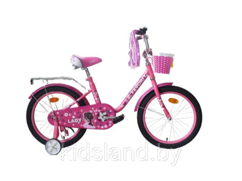 Детский велосипед Favorit Lady 18'' светло-розовый