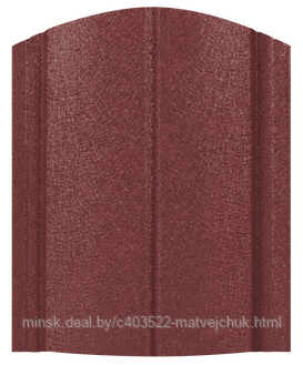Штакетник Европланка МАТ двухсторонний RAL 3005 (вишня)