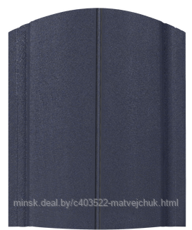 Штакетник Европланка МАТ двухсторонний RAL 5004 (чёрно-синий)