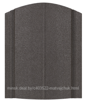 Штакетник Европланка МАТ двухсторонний RAL 8019 (серо-коричневый)