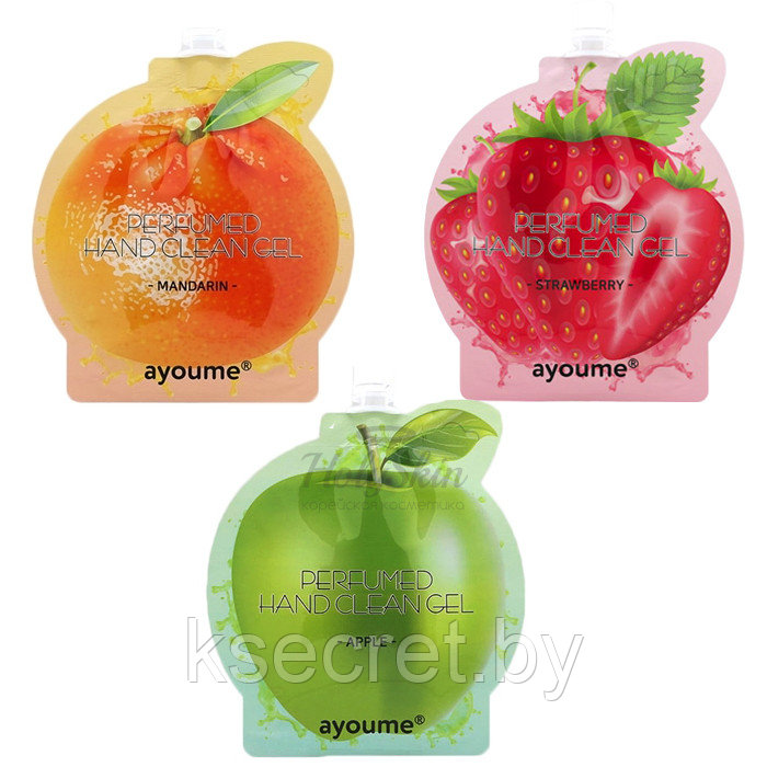 Гель для рук AYOUME perfumed hand clean gel [strawberry] 20мл - фото 2 - id-p146246627