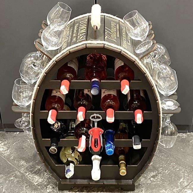 Мини-бар на 14 бутылок «Сенатор» штопор в комплекте - фото 6 - id-p146249341