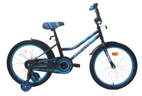 Детский велосипед Favorit Biker- 20'' сине-черный