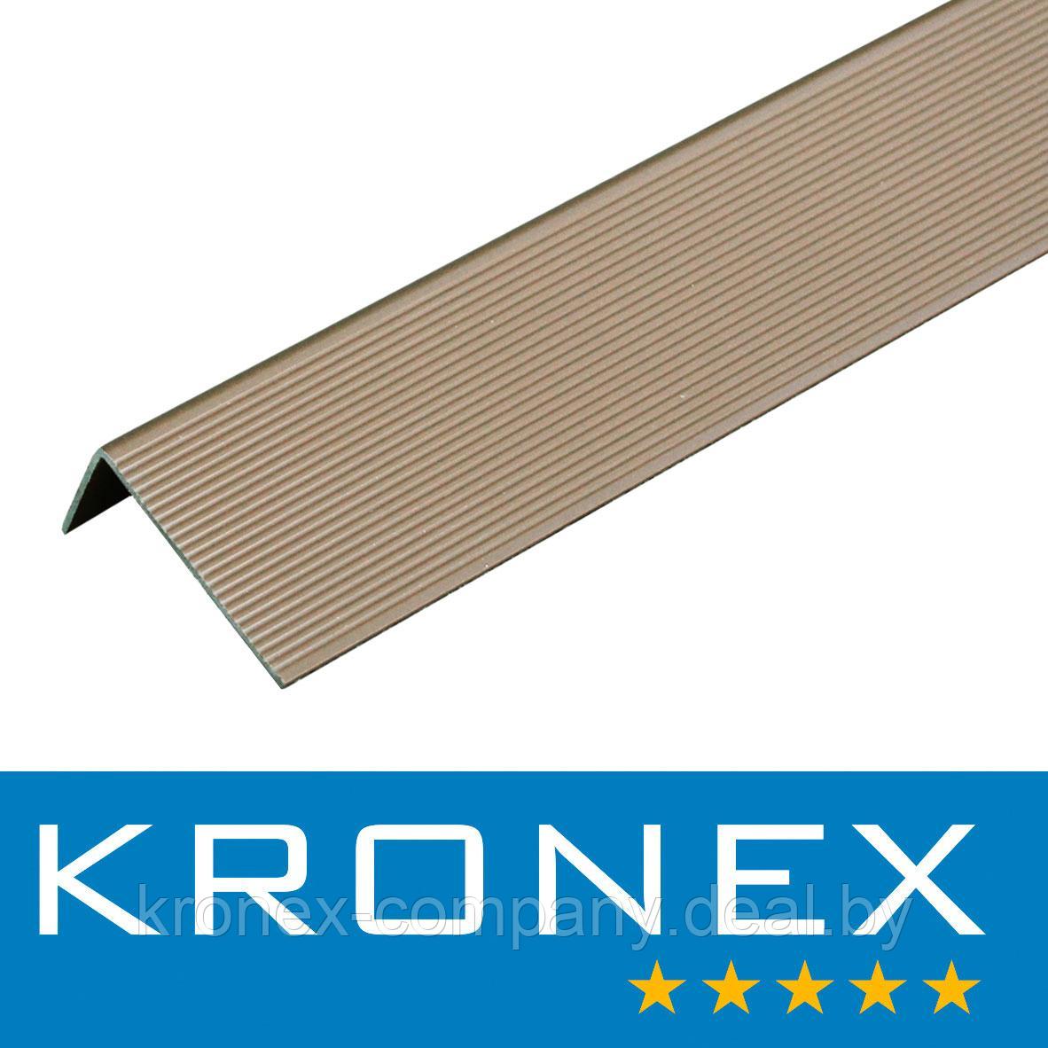 Угол завершающий алюминиевый KRONEX 51,5*30*3000 мм. дуб RAL 8025 - фото 1 - id-p144933457