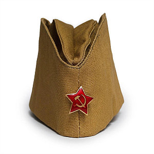 Советская солдатская пилотка со значком Без звезды. Размер 55